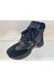 Genuine Leather Suede Decorated Zippered Lace-Up Fur Lined Boots Women's Shoes - 3