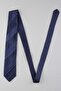 Navy Blue Polka Dot Pattern Italian Silk Pleated Tie Est239 - 5
