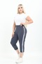 Women's Diving / Scuba Fabric Capri Pants with Sequins - 2
