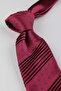 Burgundy Small Pattern Italian Silk Pleated Tie Est215 - 4