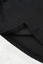 Olos Black Premium Polo Collar Ribbed Embroidered Stretchy Drawstring Long Sleeve Blouse - 5