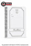 Licensed Spiral Notebook A6 Lined Thick Cover Medium Size 60 Pages Single Piece - 4