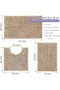 U-Shaped Toilet Bath Mat Sets 3 Piece, Non Slip, Extra Absorbent, Bathroom Rugs and Mats Sets - 2
