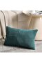 Rust Lumbar Decorative Throw Pillow Covers 12x20 Inch for Couch Bed Sofa, Rustic Farmhous