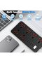 وصلة تمديد كهربائية عالمية من نيكومي، محول قابس حائط، مع (2.1 أمبير) 3 منافذ USB، ومنفذ Type C واحد - 7