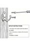 8-pack double-headed wall hooks, silver metal material, suitable for hanging clothes and towels in bathrooms and bedrooms. - 5