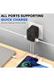 محول سفر عالمي من نيكومي، 45 واط PD، 4 منافذ USB-A و1 منفذ USB-C، مآخذ تيار متردد متعددة، محول لـ 20 دولة - 4