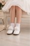 Girl's Flower Detailed Shiny Patent Leather Ballerina Evening Dress and Casual Shoes - 2