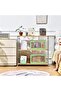 2 Pcs Lidded Storage Bins, Collapsible Storage Box, Plastic Stackable Toy Storage Bin Box Orga - 4