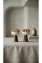 Set of 2 Porcelain Bowls with Wooden Base, Date and Turkish Delight Serving Stand - 3