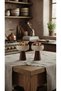 Set of 2 Porcelain Bowls with Wooden Base, Date and Turkish Delight Serving Stand - 5