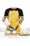 مريلة مطبخ سعودية تراثية 3 قطع بتصميم الدلة مقاومة للماء | Saudi Heritage 3-Pc Dallah Kitchen Set - - 6