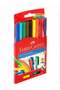 Faber-Castell 10 Connector Pens, Colourful Marker Set with Clips - 5