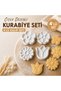 Set of 4 Flower Patterned Cookie Molds – Different Flower Shapes, Dough Cutter and Shaper - 2