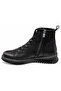 Pepuza Genuine Leather Non-Slip Flat Sole Orthopedic Women's Boots Black - 4