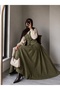 Women's Hijab Double Vest & Skirt Flared Set - 3