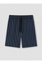 Navy Blue Regular Fit Printed Men's Shorts Pajama Set - 7