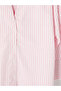 Lcw Everyday Pink Striped Oversize Poplin Women's Shirt - 6