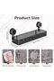 رف دش متحرك بقاعدة تثبيت بالشفط من الميكاكوز، حامل تخزين يثبت على الحائط بدون ثقب، رف تخزين للحمام و - 2