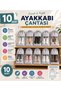 10 Pcs Shoe Bag with Window, Shoe Washing Bag, Shoe Transport Protection Bag, Travel Bag