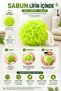 Green Soap Shower Loofah Foaming Bath Loofah with Soap Soft Textured Practical Shower Scrubber Hanging Loofah - 4