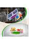 4 Pack Plastic Snack Containers with Lids, Reusable 2 Compartment Small Food Container Stackable Sna - 6