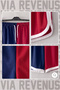 Volleyball Printed Jersey Sports Training Shorts with Piping Detail - 2