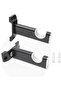 2 PCS Curtain Rod Holders Bracket, Rotatable Mount Curtain Rod Brackets for Wall, Adjustable Hardwar