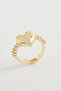 Heart Stone Metal Ring - 2