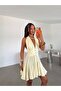 Godeli Backless Mini Dress - Yellow - 4