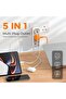 محول بقابس مزدوج للمملكة العربية السعودية مع 3 منافذ USB، مع موصل تمديد متعدد الاتجاهات بمخرجين، مقب - 2