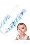 Pacifier Clip Teething Toys Teethers Teething Straps | Pacifier Holder and Leash BPA Free Silicone S - 6
