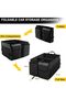3-Compartment Collapsible Car Trunk Organizer, Storage Box with Adjustable Straps & Non-Slip Bottom, - 3