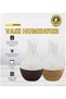 Vase Humidifier DX2536, 130ml, Wood Base Design | 40ml/h Spray Volume, 5 Hour Usage Time, Water Shortage Protection, Crackle Glass Finish, Compact Desktop Size - 6