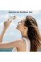 Mini handheld fan with 3 adjustable speeds and a power cord - Portable USB fan for home, office, outdoor, and travel - White. - 4