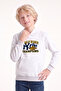 Boy's Printed Kangaroo Pocket Long Sleeve Hooded Sweatshirt - 4