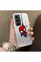 Infinix Hot 60 Pro Plus Compatible Silicone Edge Hard Back Case Couple Phone Case Spider Man Patterned - 3