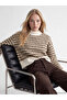 Half Turtleneck Patterned Women's Knitwear Sweater