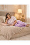 Women's Plus Size Milan Fabric Crew Neck Short Sleeve Pajama Set Gift, Dowry Pajama Set - 4
