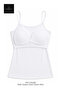 White Padded Bra Thin Straps Women's Athlete - 4