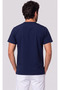 Men's Envelope Collar Green, Navy Blue, Black Lycra Belinda Fabric Scrubs Single Top - 5