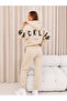 Unisex Women's and Men's Back Printed Oversize 3 Thread Hooded Tracksuit Set - 3