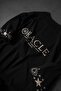 Men's Black Oracle Embroidered Oversize Tshirt - 7