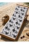 Patterned Beach Towel 70X150 cm – Soft Textured, Water Absorbent, Lightweight, and Quick-Drying Printed Beach Towel – Grey, Purple, Brown, Green - 3