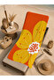 Orange Yellow Large Retro Floral Pattern 70X150 Beach Towel - Digital Printed Bath Towel - 5