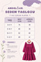 Embroidered Collar Muslin Midi Dress-Fuchsia - 4