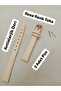 12 mm Compatible Watch Band - Beige Color Flat Model, Rose Color Buckle, (Second Item in the Cart Is 100 Tl.) - 7