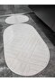 Washable Plush Non-Slip Dot Base Soft Patterned Bath Mat Set of 2 60X100 and 40X60Cm - 3