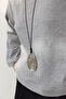 Abstract Shaped Metal Necklace Silver
