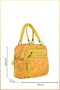 Saly Women's Quilted Parachute Fabric Hand and Shoulder Bag - Yellow - 2